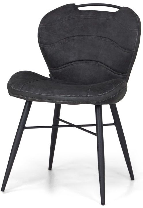 Eetstoel - antraciet Bray B56 x D66 x H86 cm