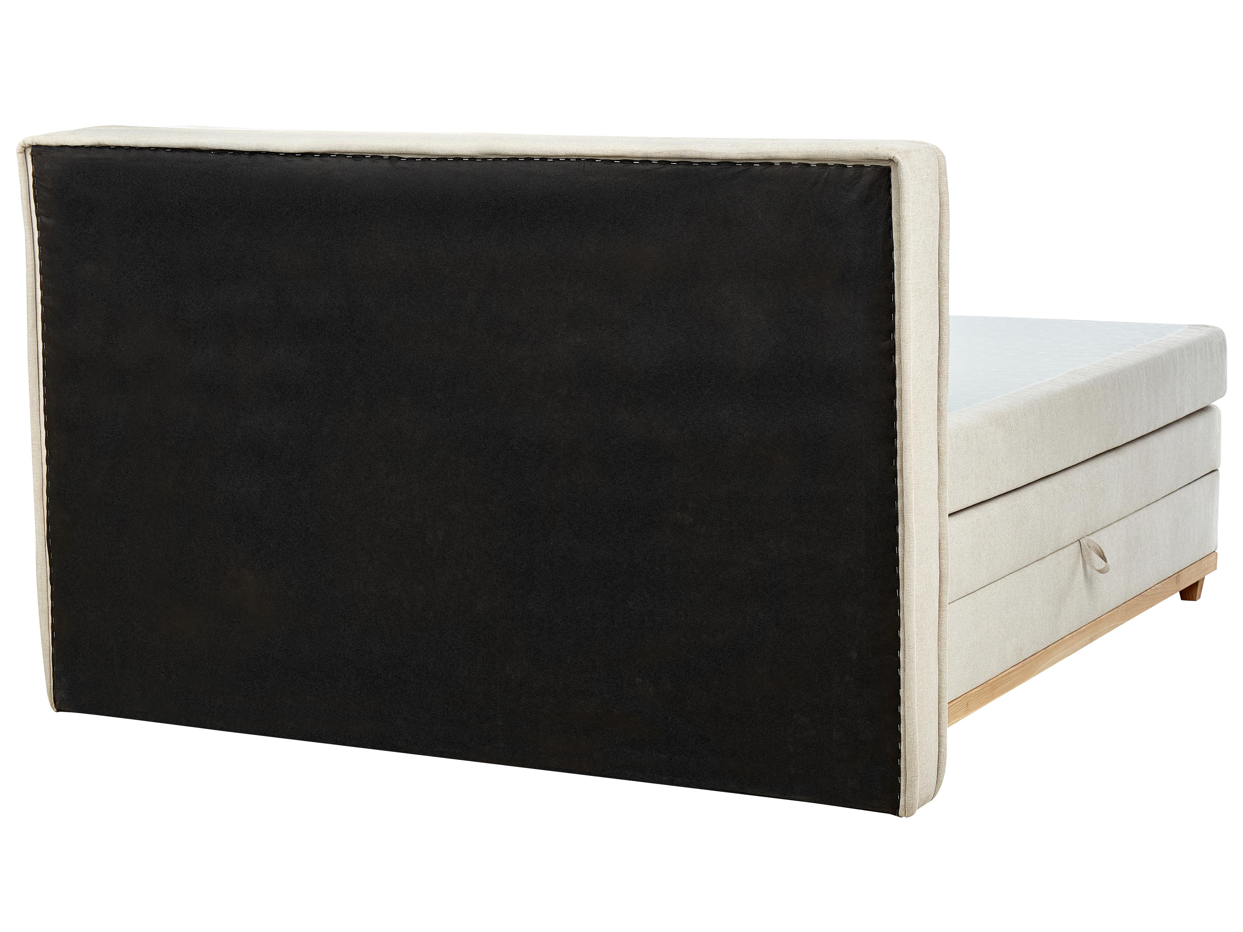 Boxspring met opbergruimte Stof DYNASTY 180 x 200 cm Beige