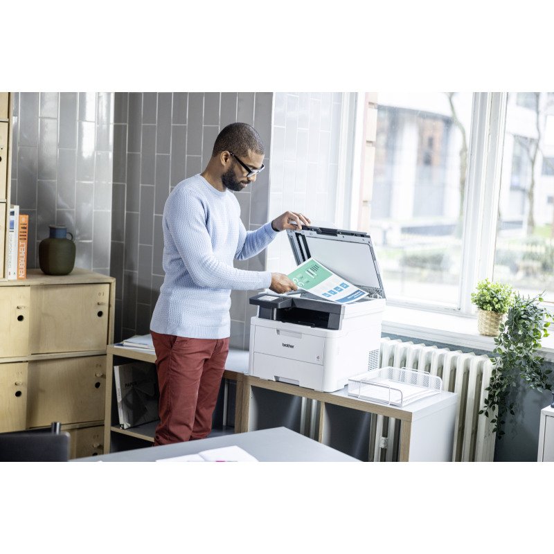 Brother Imprimante multifonction 3 en 1 laser A4 couleur DCP-L3560CDW