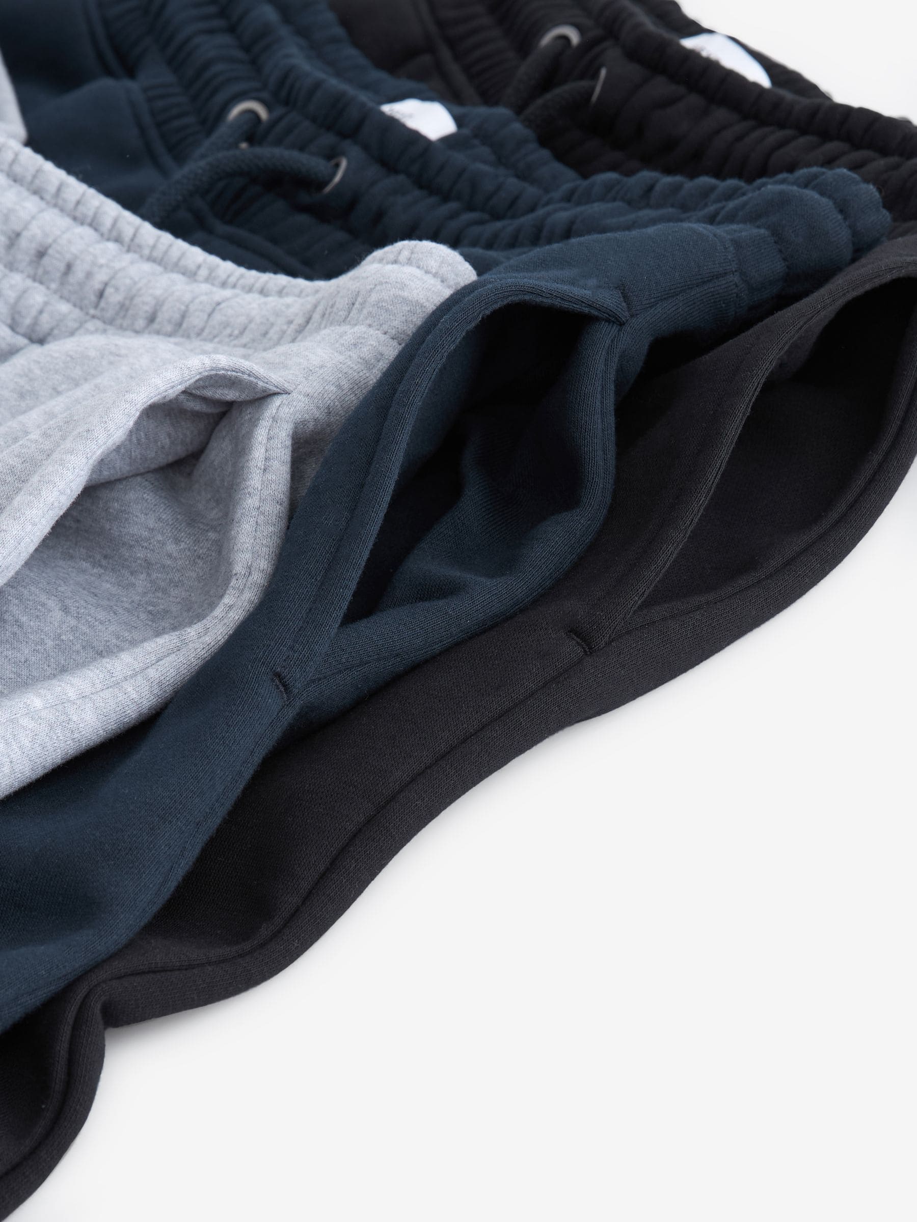 Multi - Verpakking van 3 slim-fit jersey joggingbroeken met hoog katoengehalte