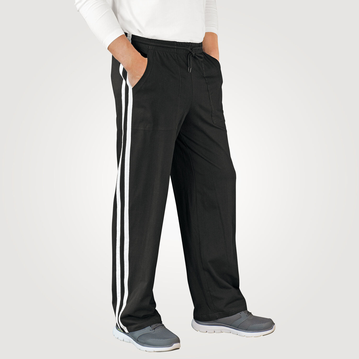Freizeithose mit seitlichem Streifen