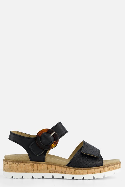 Feyn Mia 96 Sandalen zwart Leer