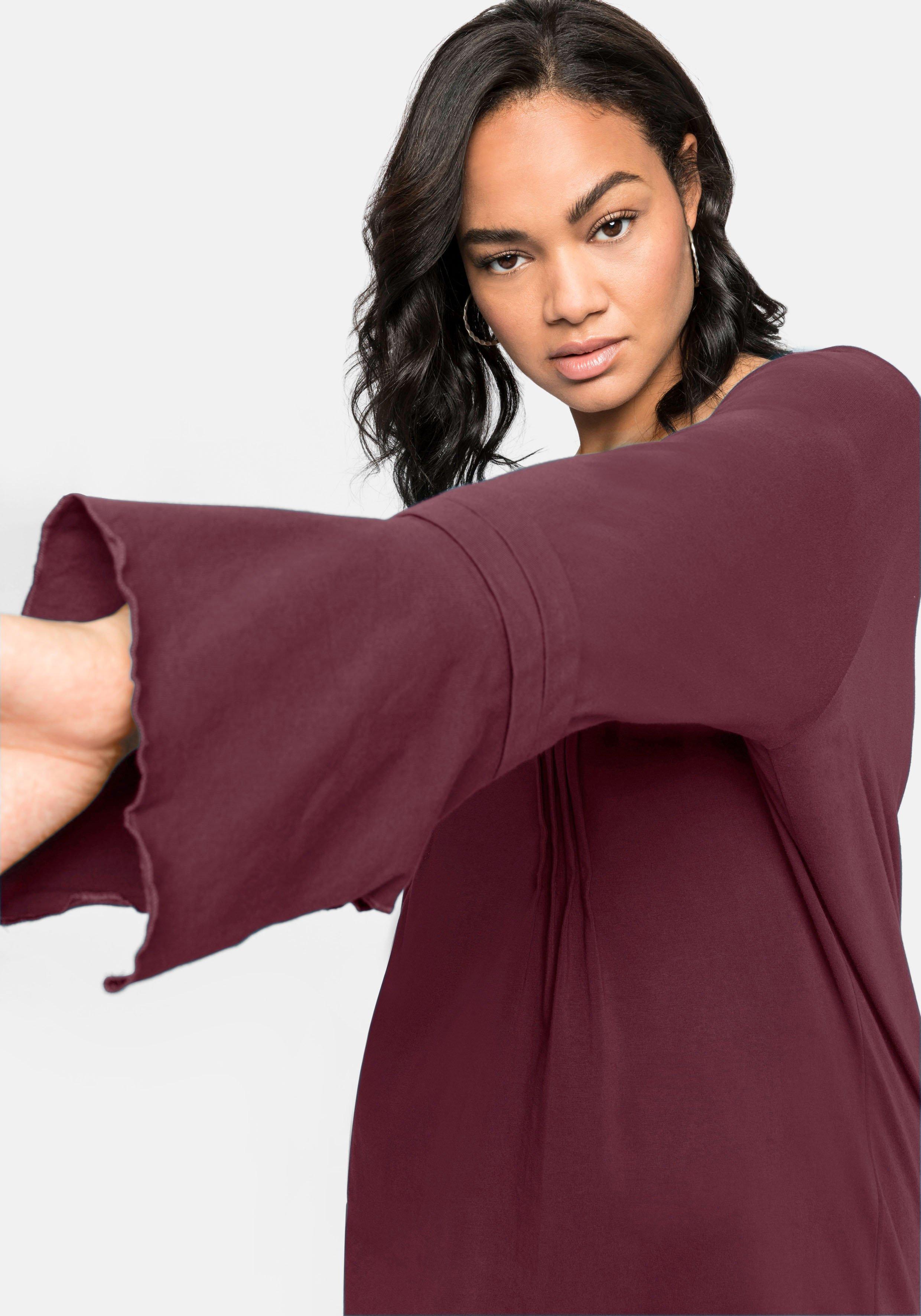 Langarmshirt mit Ärmeln in Zipfelform