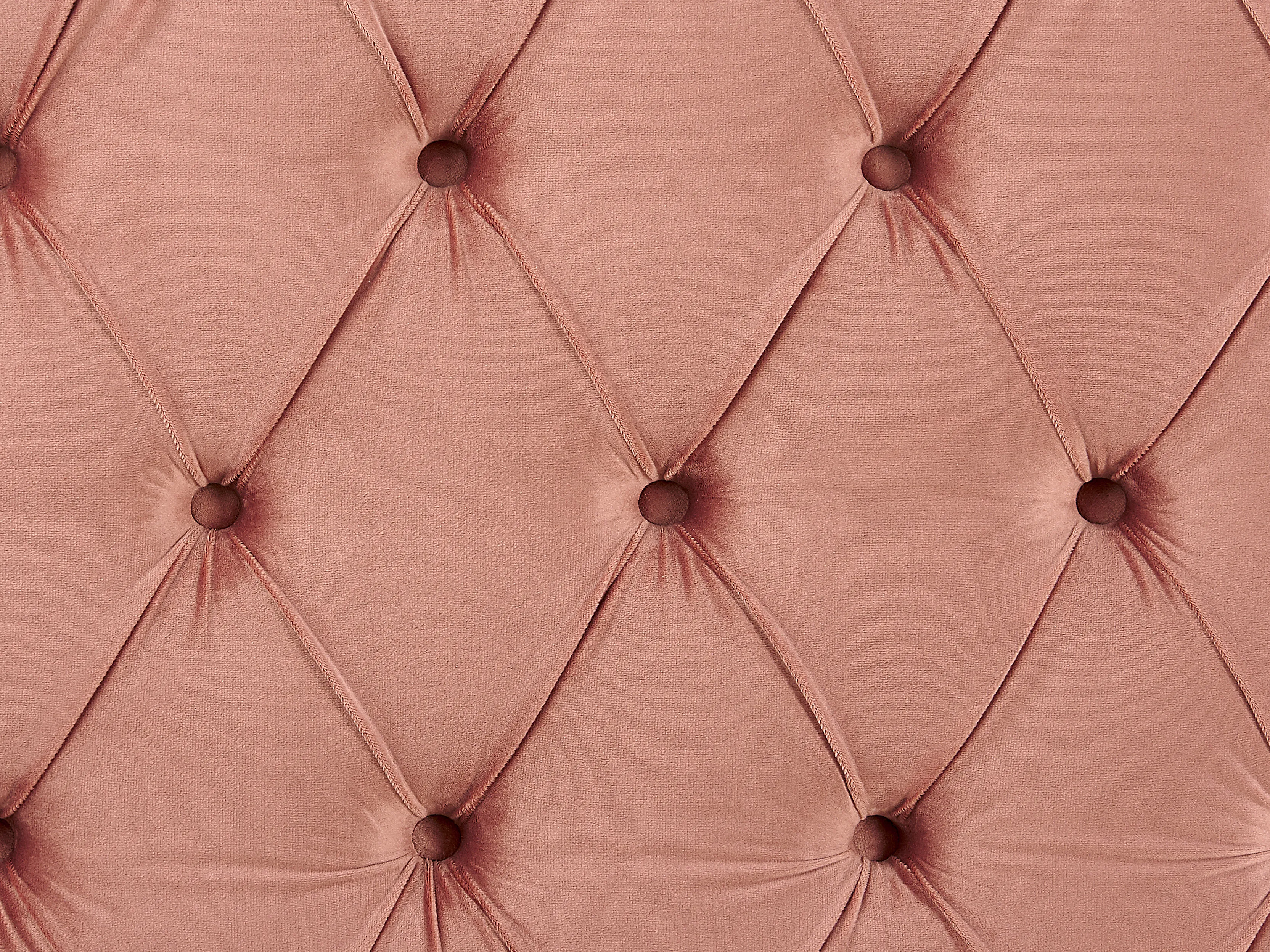 Bed Fluweel AYETTE 160 x 200 cm Roze