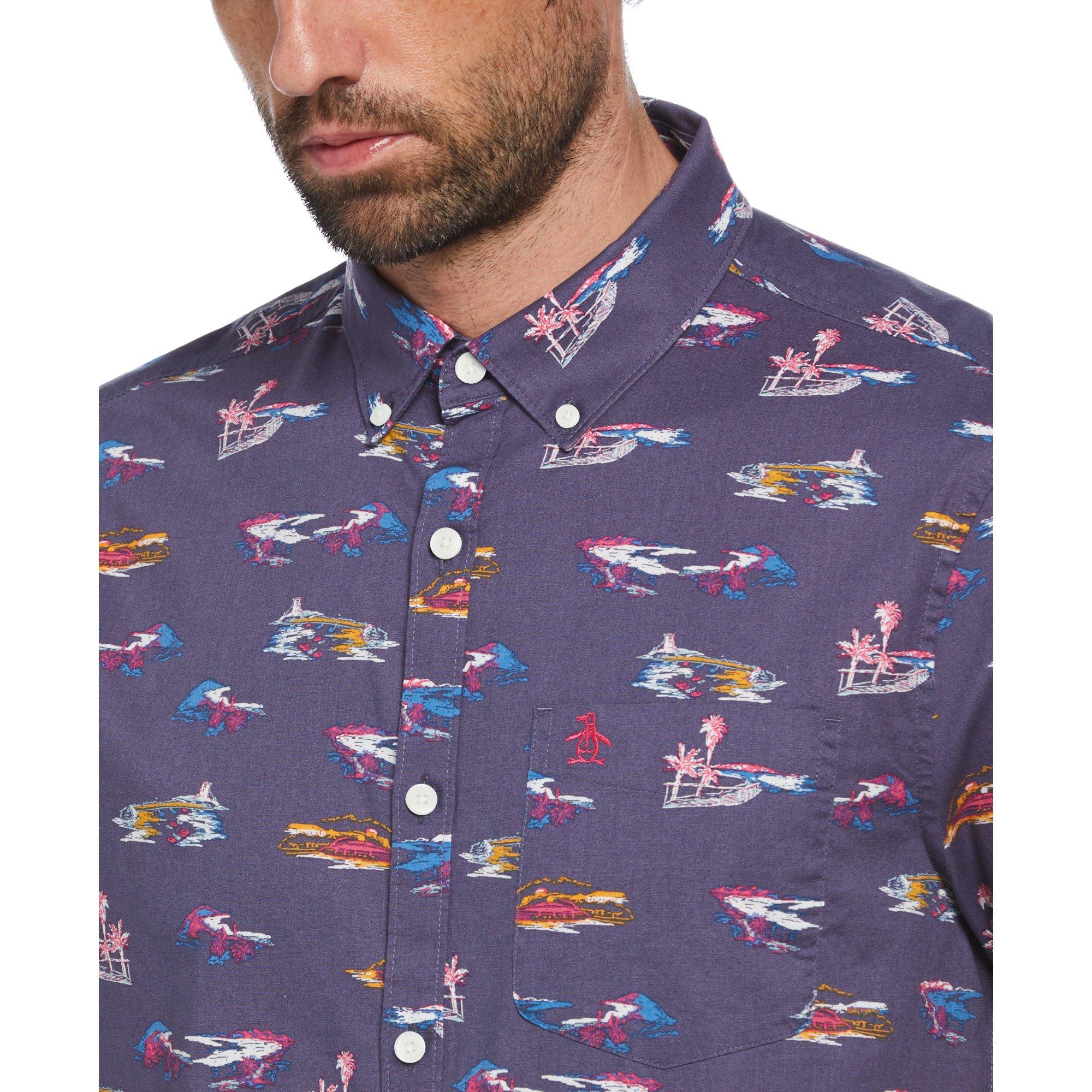 Original Penguin OP Short Sleeve All Over Print Mens