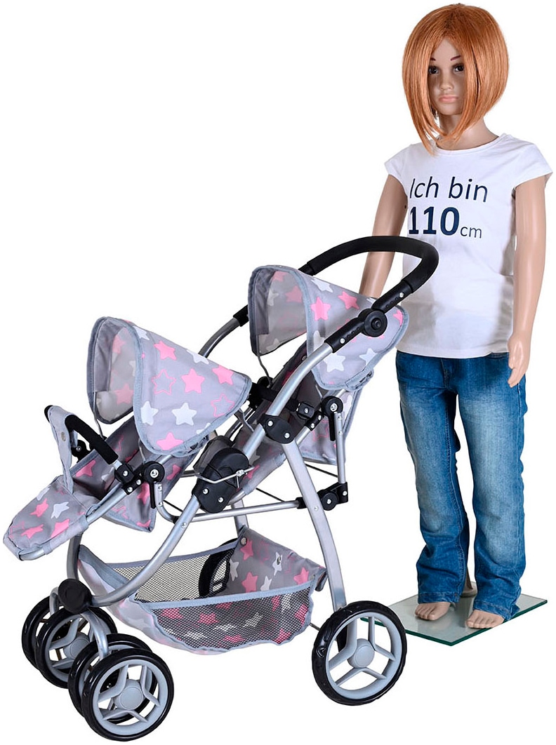 Knorrtoys® Puppen-Zwillingsbuggy »Milo«