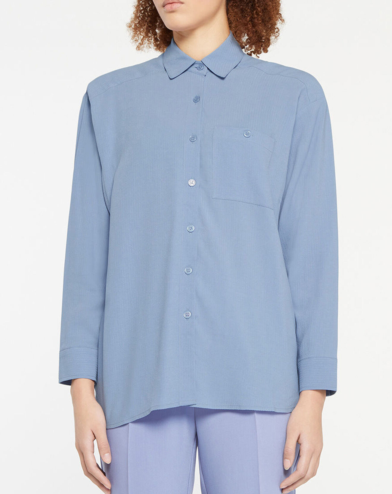 Galeries Lafayette Chemise Paros bleu moyen