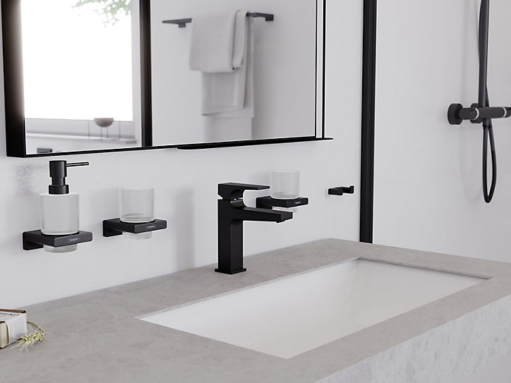 Porte-gobelet à brosse à dents noir mat Addstoris Hansgrohe