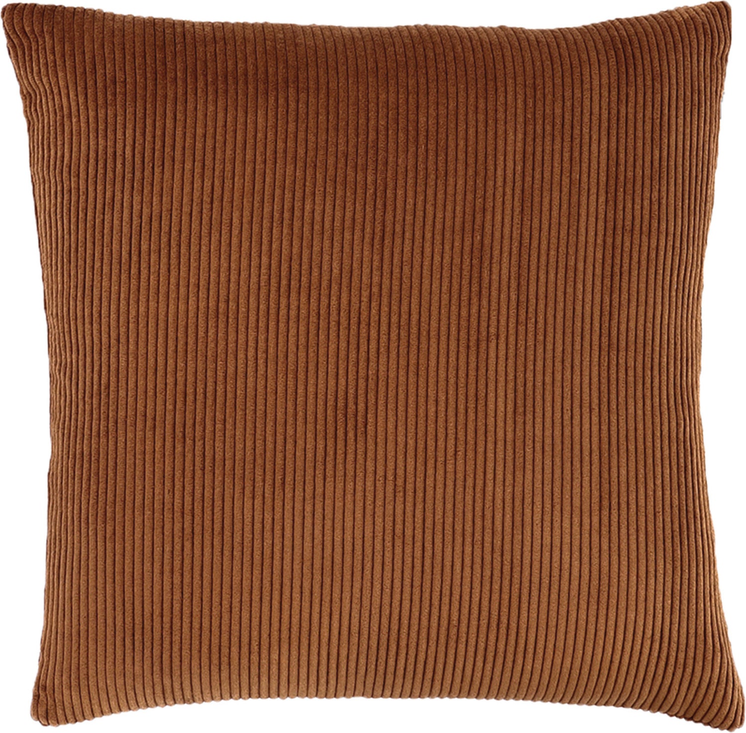 Sierkussen Rib oranje 45 x 45 x 10 cm