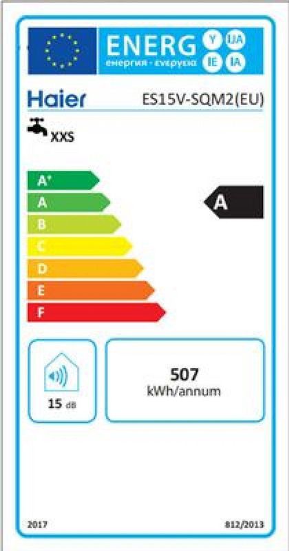 Haier - ES15V-SQM2 - Close-in Keukenboiler - 15 Liter - 1500W - Energieklasse A