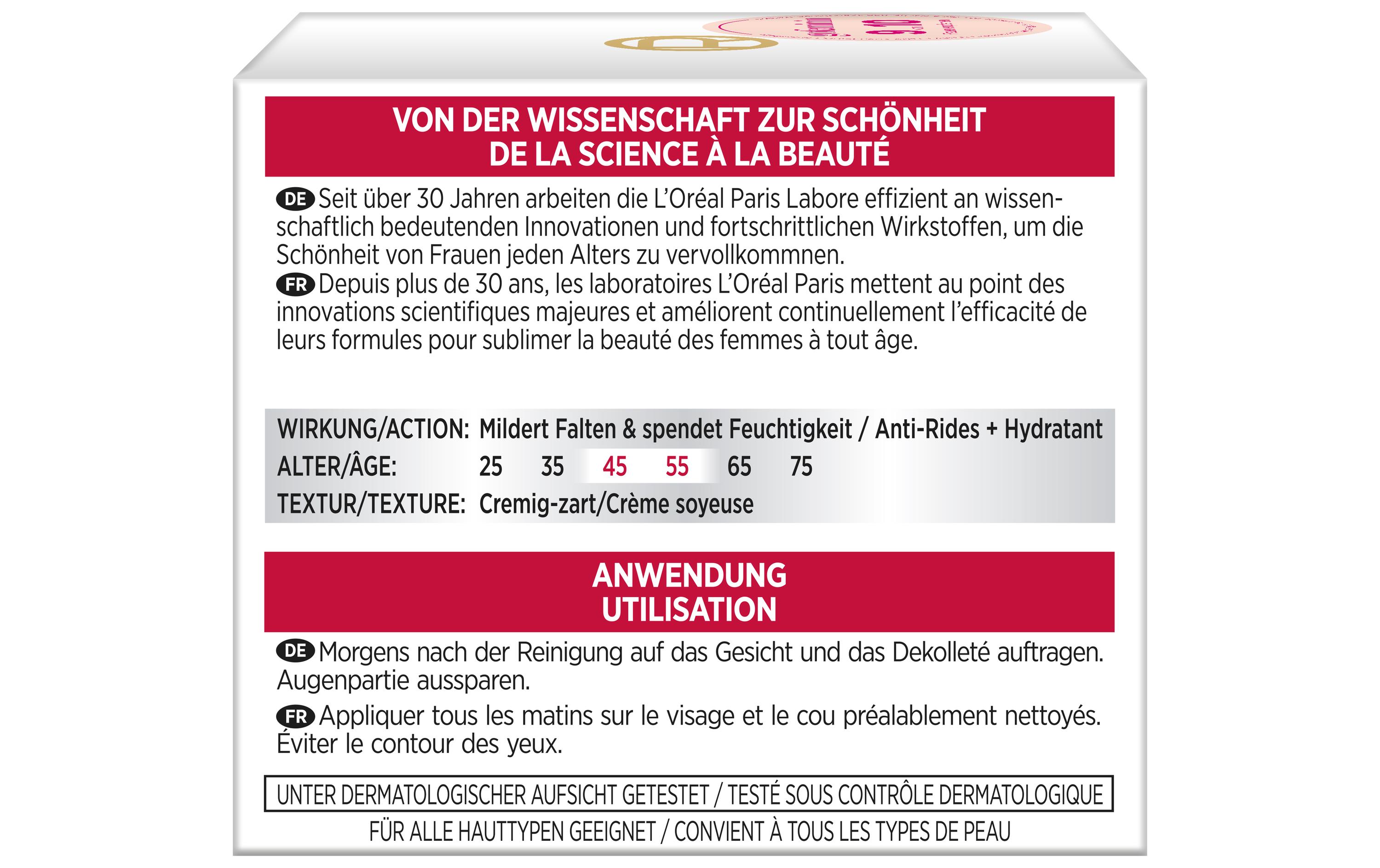 Tagescrème Anti-Falten Experte Intensiv-Pflege 45+ 50 mlTagespflege stärkt und glättet, schützt vor sonnenbedingter Hautalterung