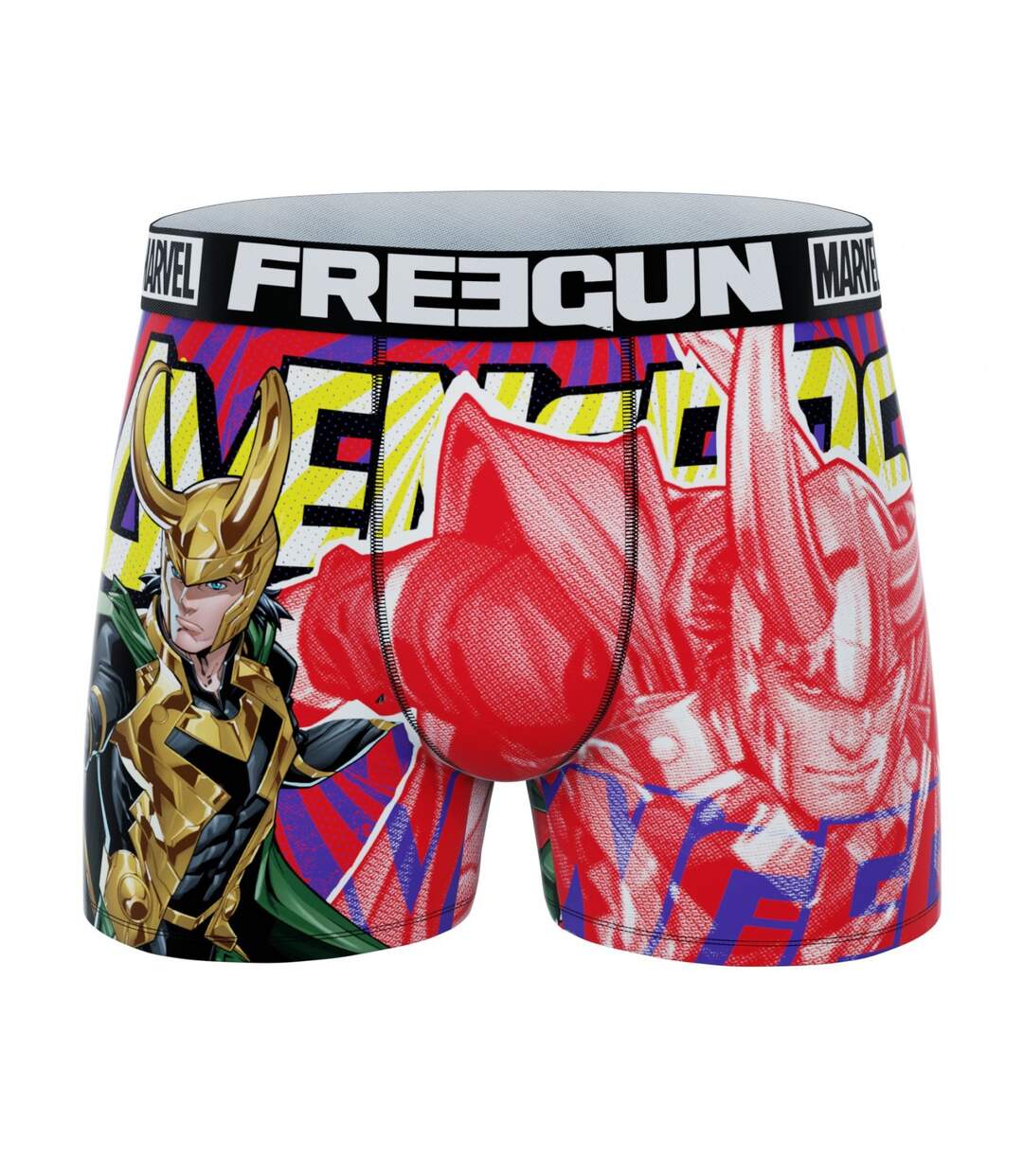 Boxer Homme Marvel, Caleçon Homme Iron Man, Thor et Loki (Lot de 4)