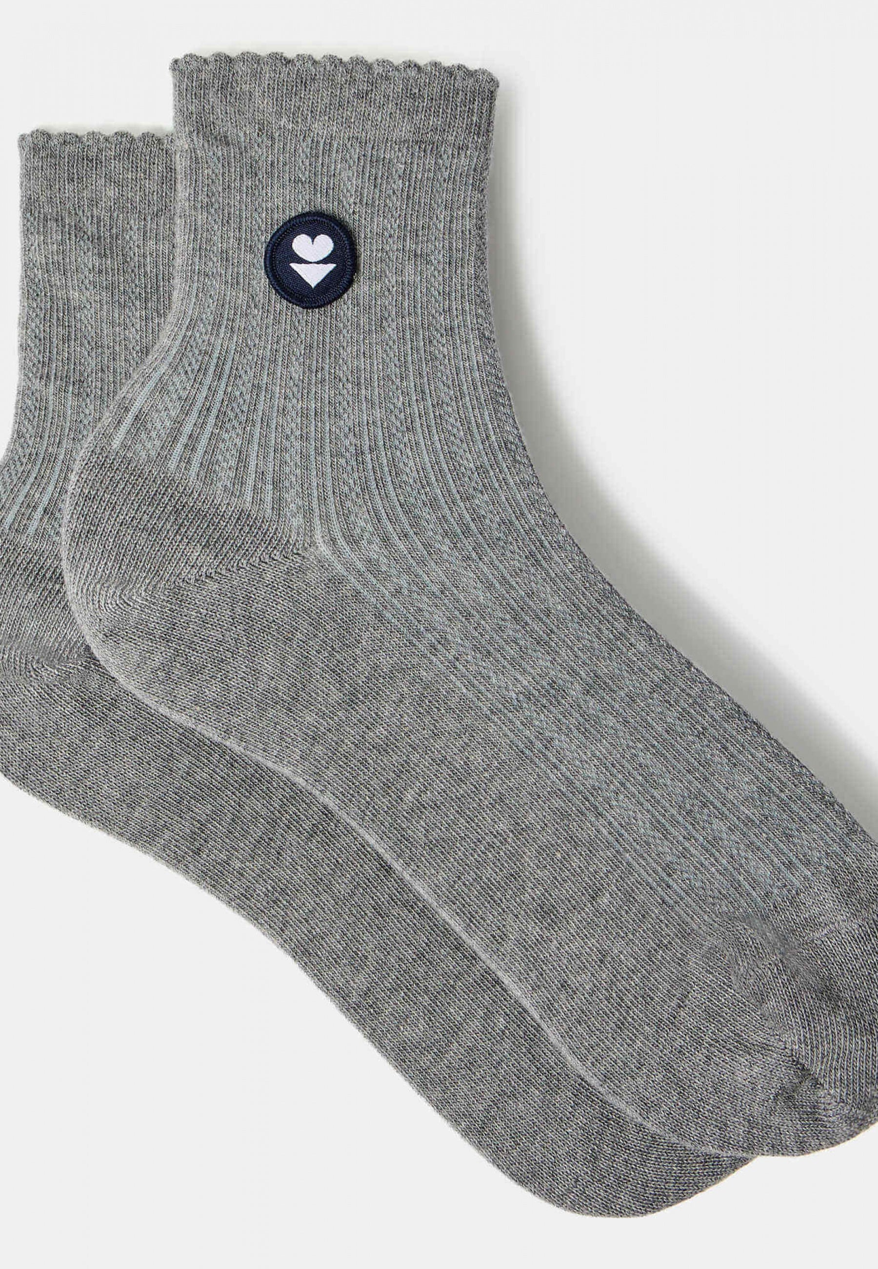 Duo de chaussettes courtes à croquet en coton-Pack Chaussettes Lucie Duo