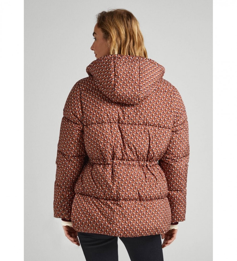 Jaqueta de plumas Pepe Jeans Misty Logo Borgonha