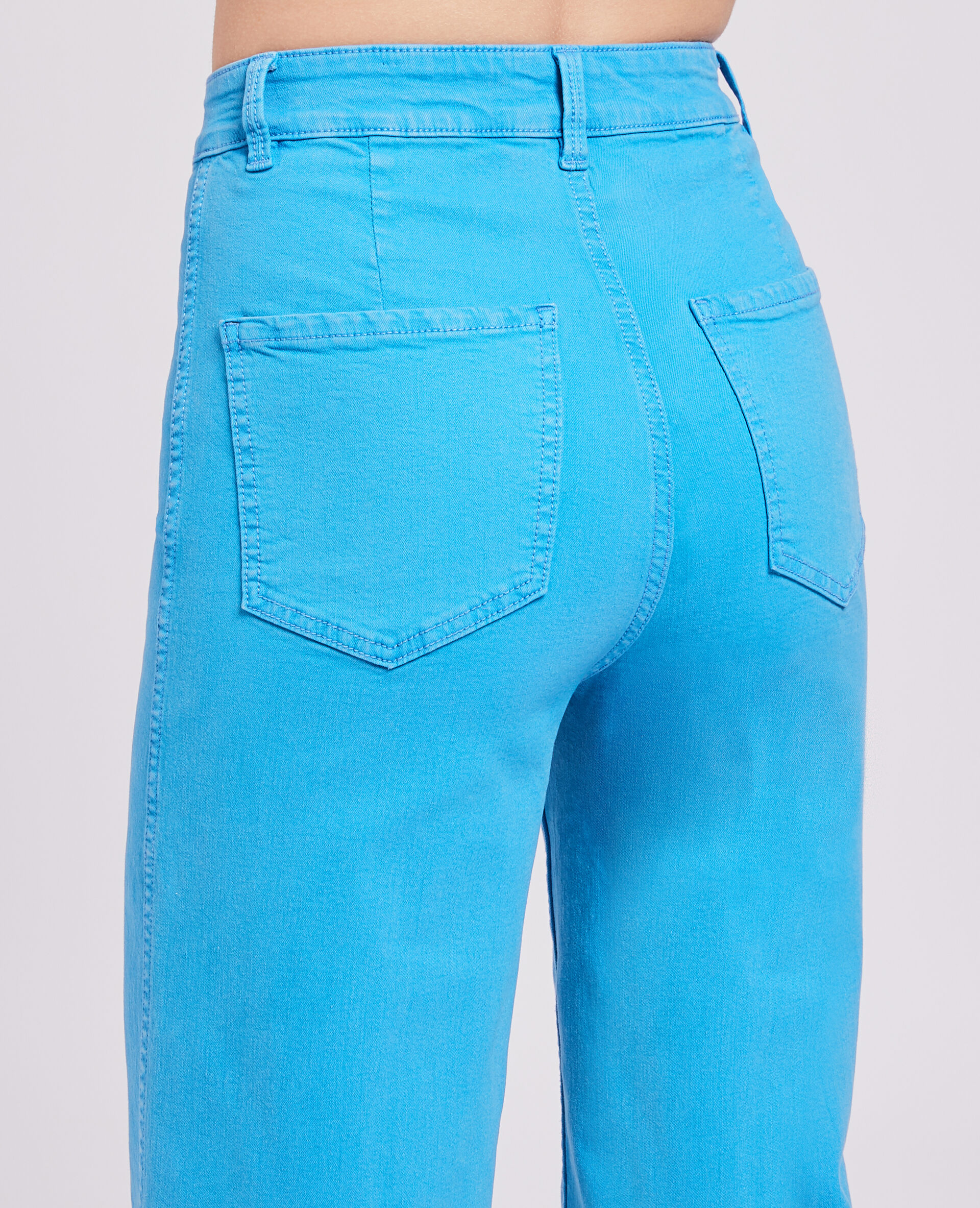 Jean large uni - Bleu