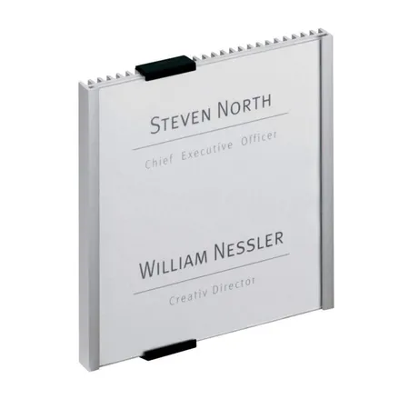 Durable 480223 Türschild Info Sign, 149 x 148,5 mm, metallic silber