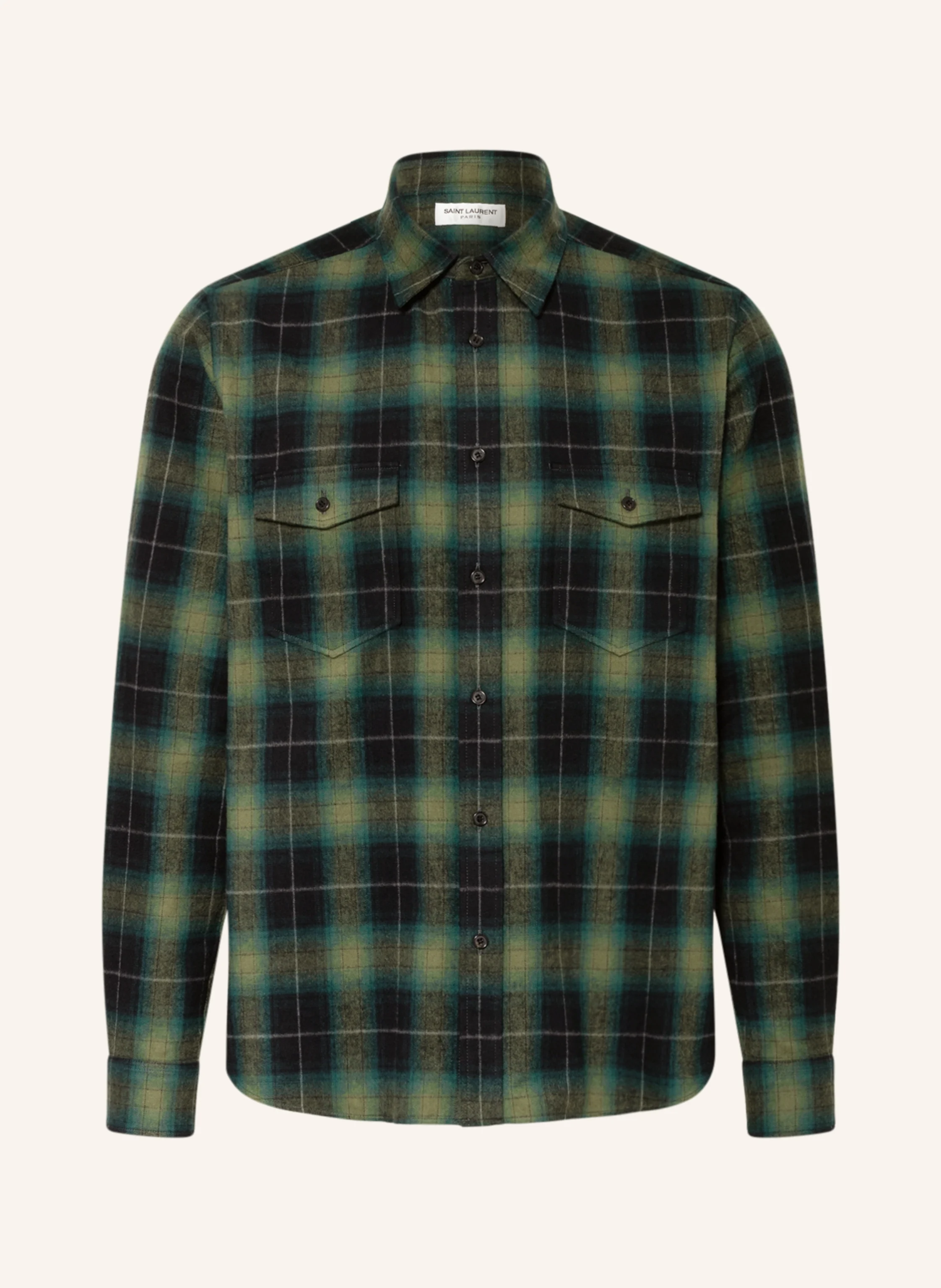 SAINT LAURENT Flanellhemd Regular Fit