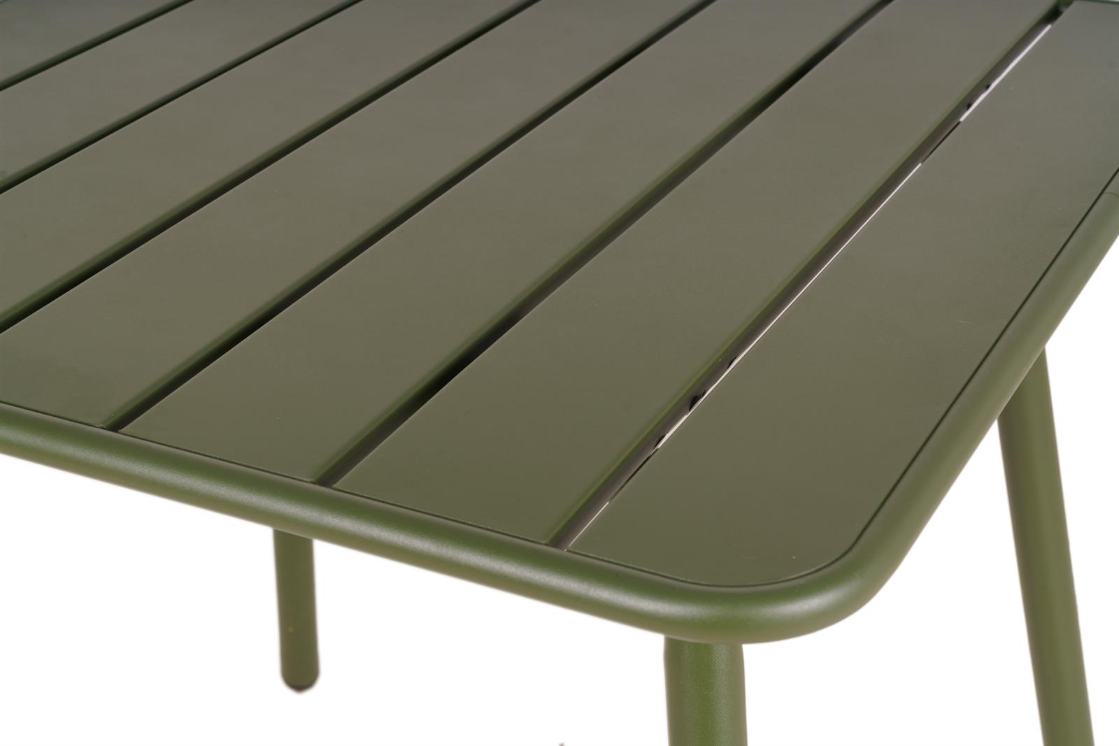 Metalen tuintafel Max olijfgroen