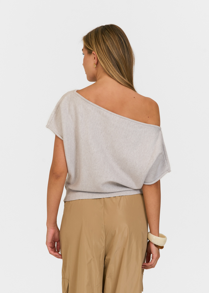 Chloe top lichtgrijs