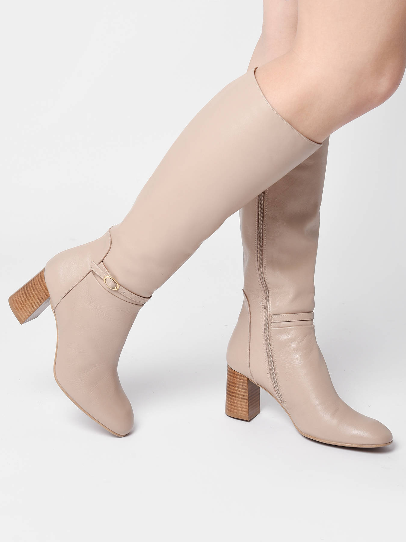 Bottes  talon Tania en cuir BRENDA ZARO