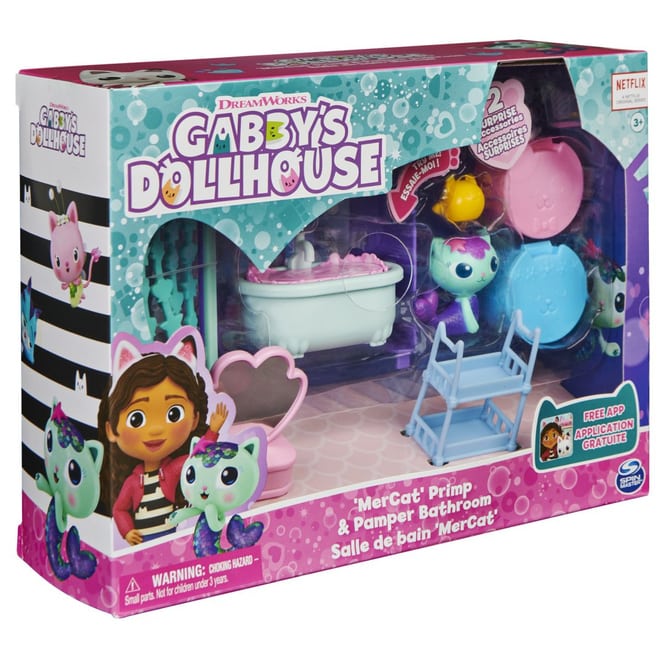 Gabby's Dollhouse - Deluxe-Raum - Badezimmer mit MerCat-Figur