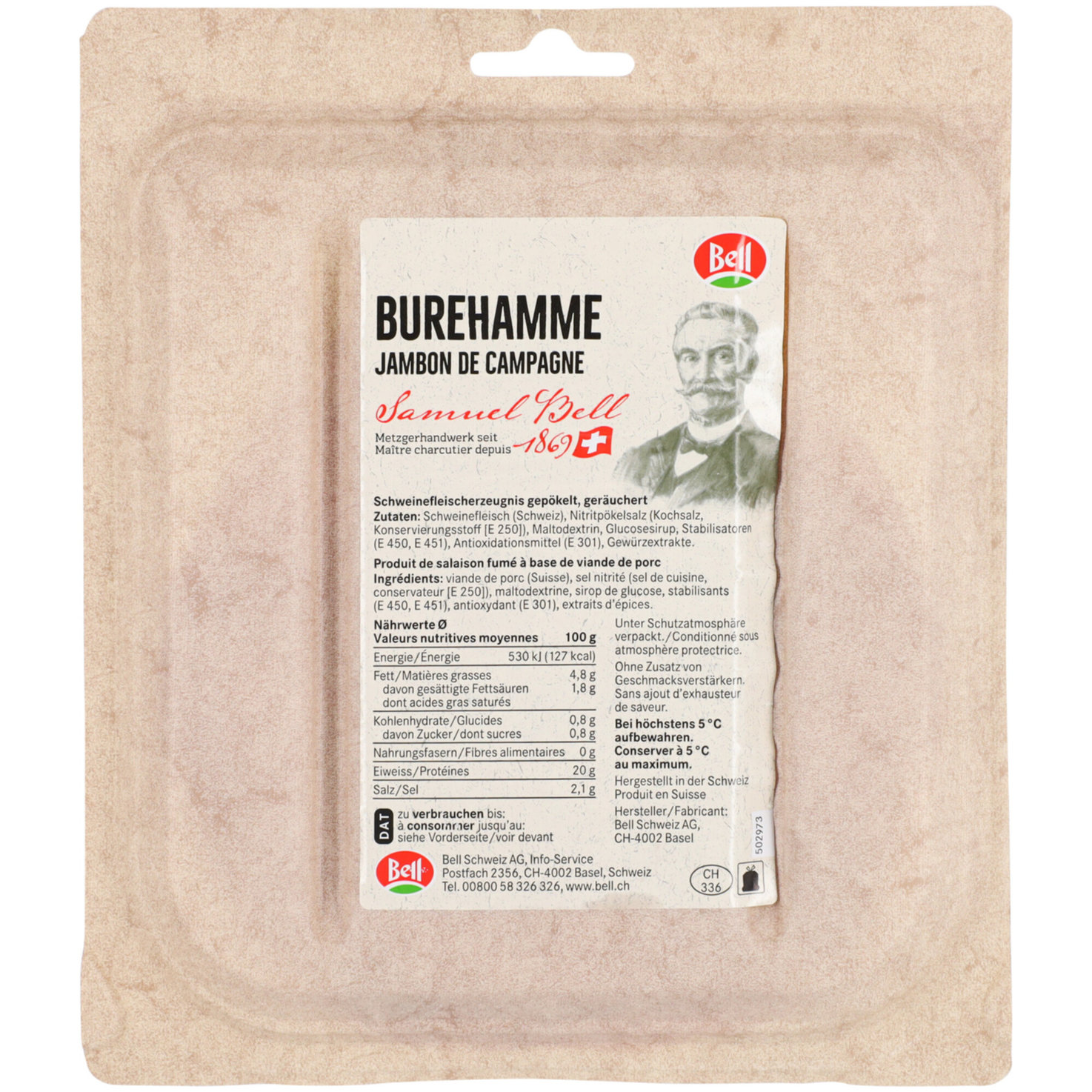 Bell Naturafarm Bure Hamme ca. 150g