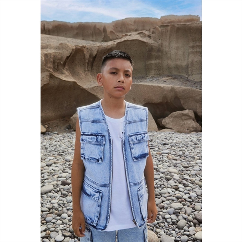 Light Stone Denim Haikon Vest - Molo → Luksusbaby.dk