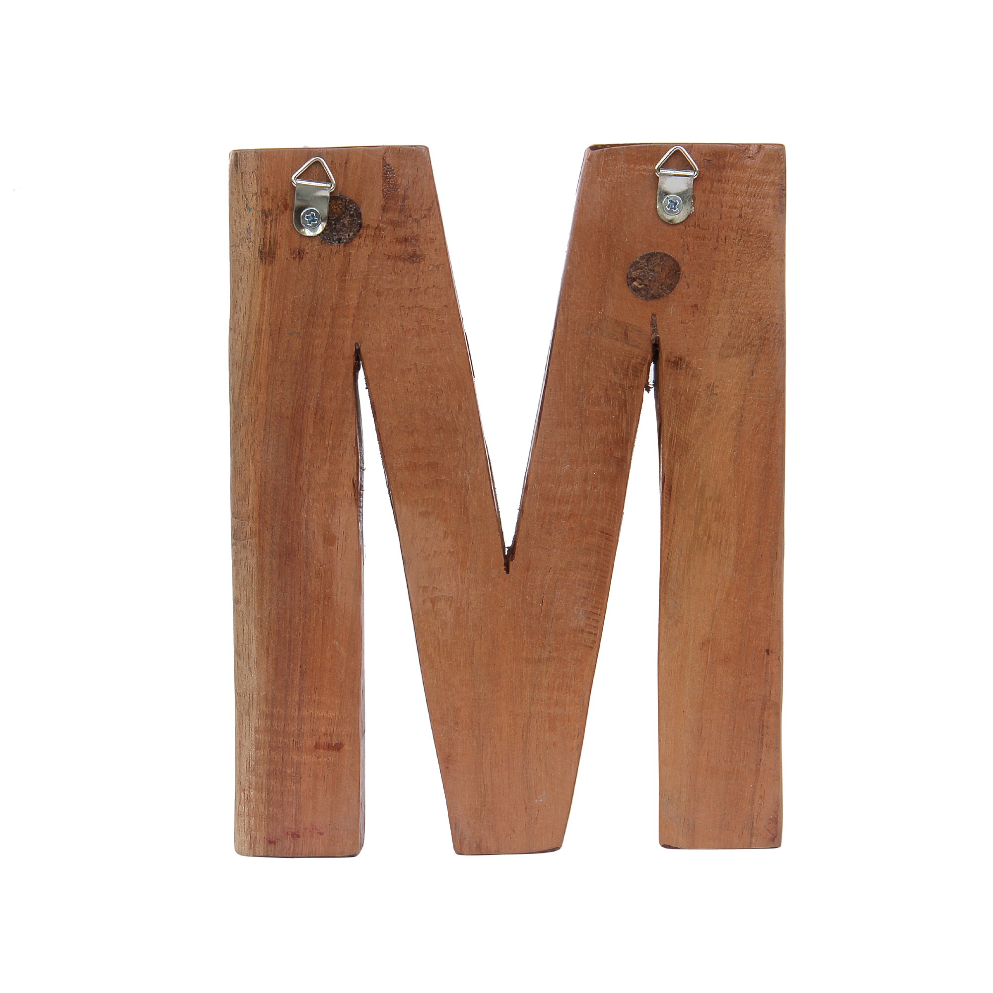 Holzbuchstabe 'M', mehrfarbig, T 2,5 cm, B 13 cm, H 19 cm von fischer's lagerhaus
