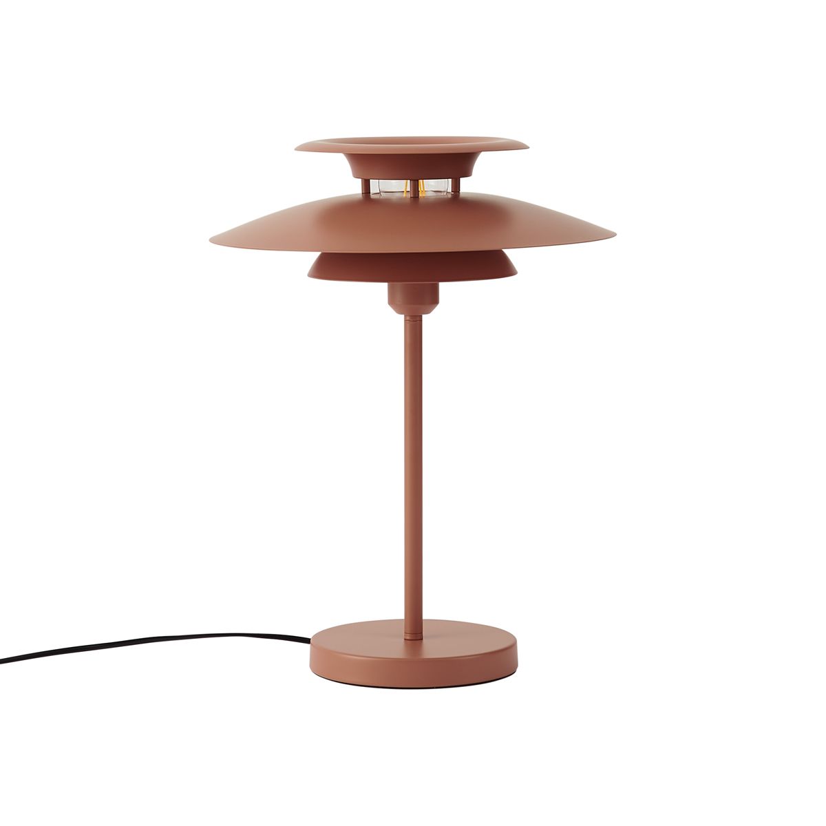 Retro tafellamp mokka staal 45cm - Pauly