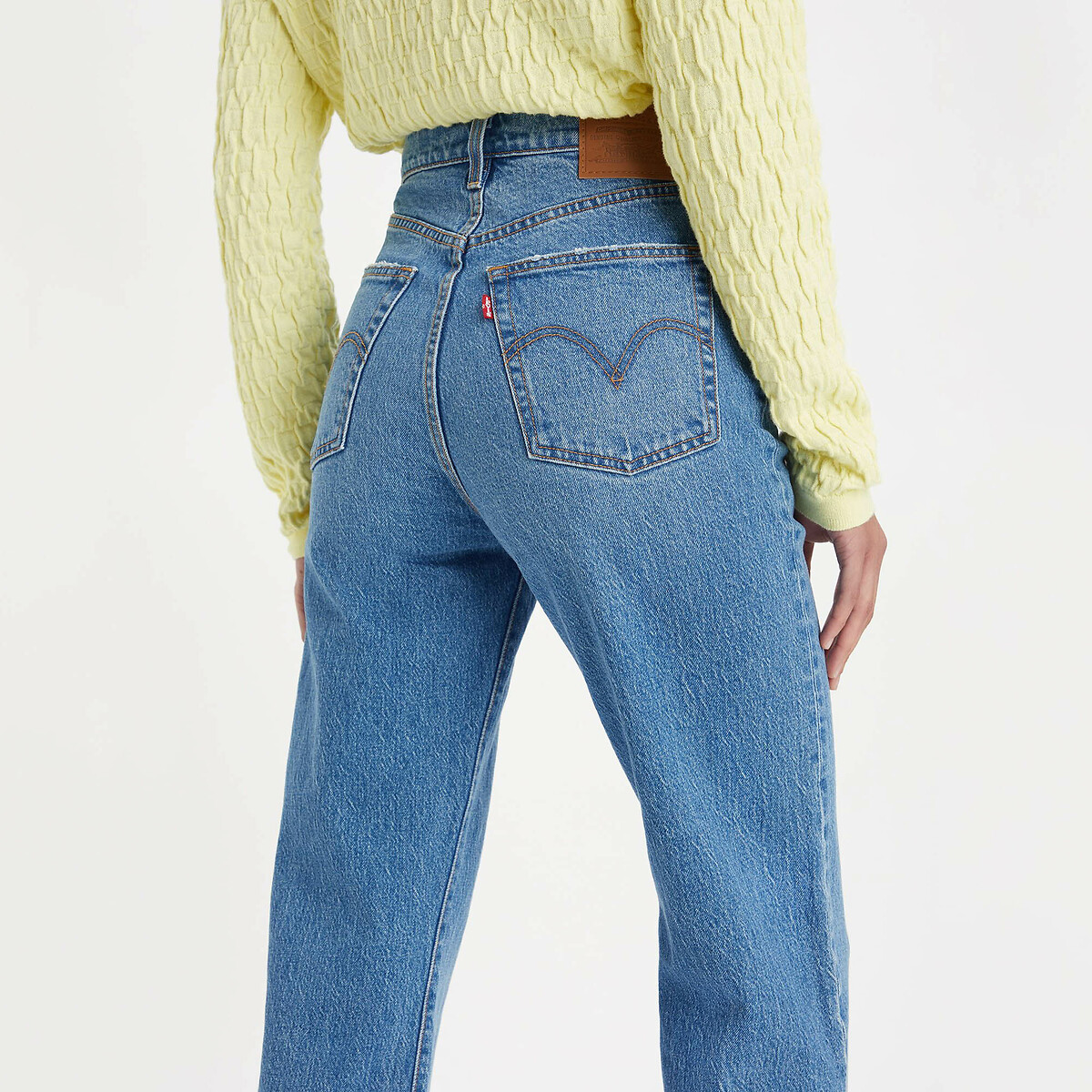 Calça jeans Levi's Ribcage reta até o tornozelo