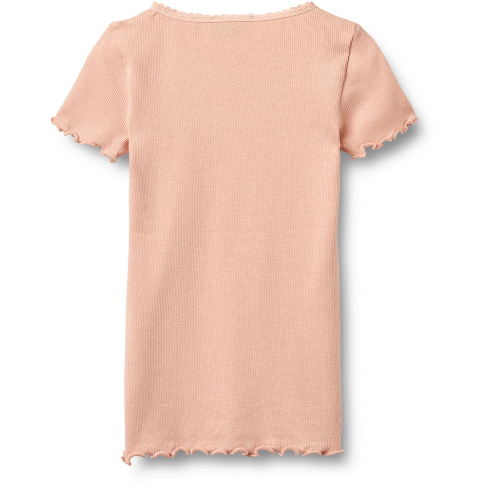 Køb Wheat Rose Cloud Rib T-shirt S/S Katie
