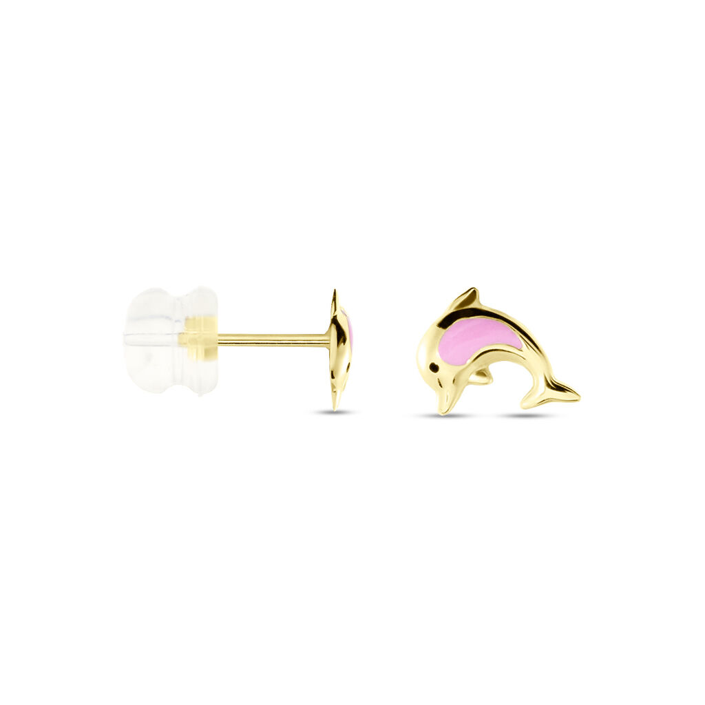 Boucles D'oreilles Puces Or Jaune Mael Smalto