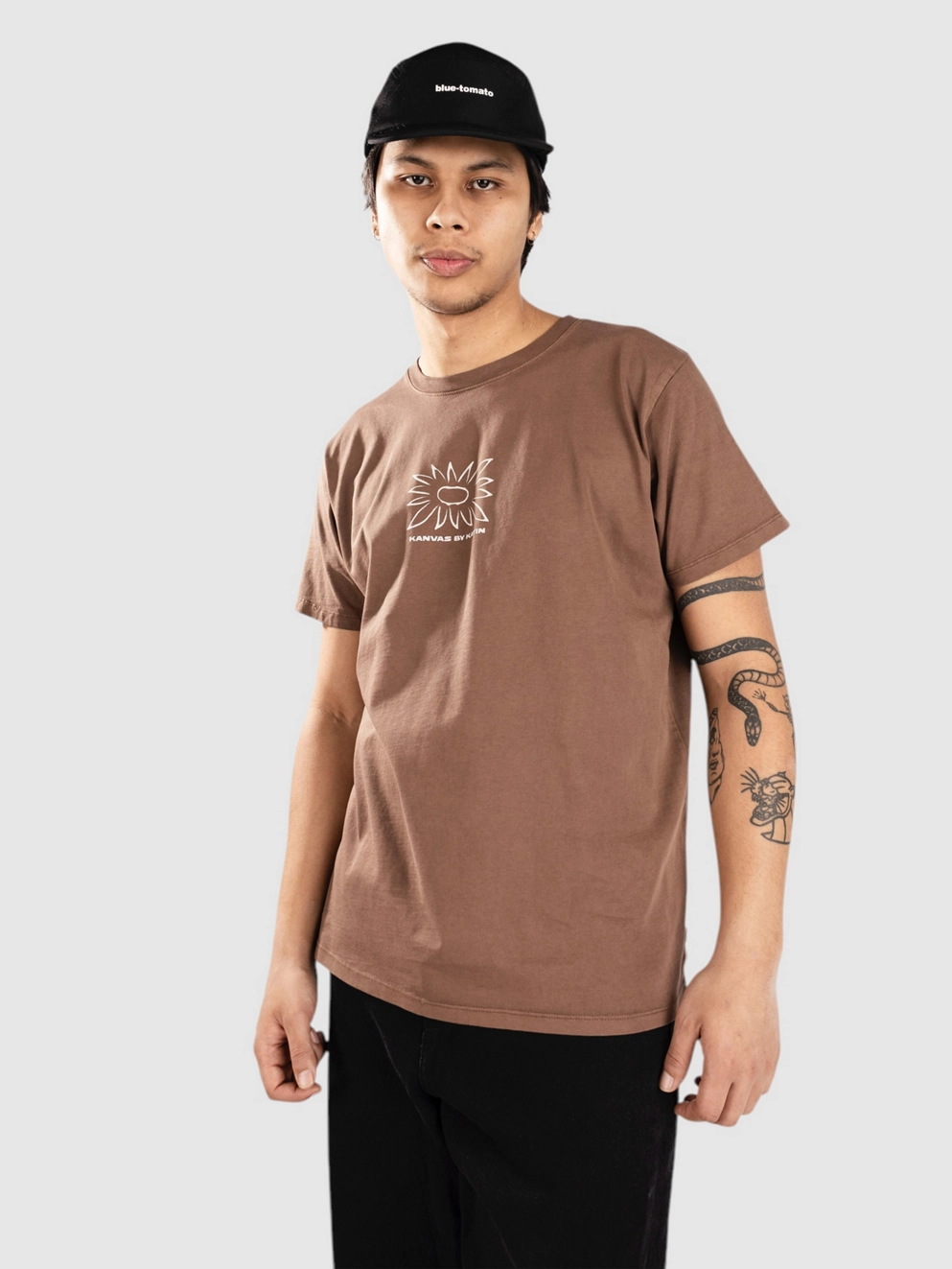 Katin USA Anemone T-Shirt brown pigment dye