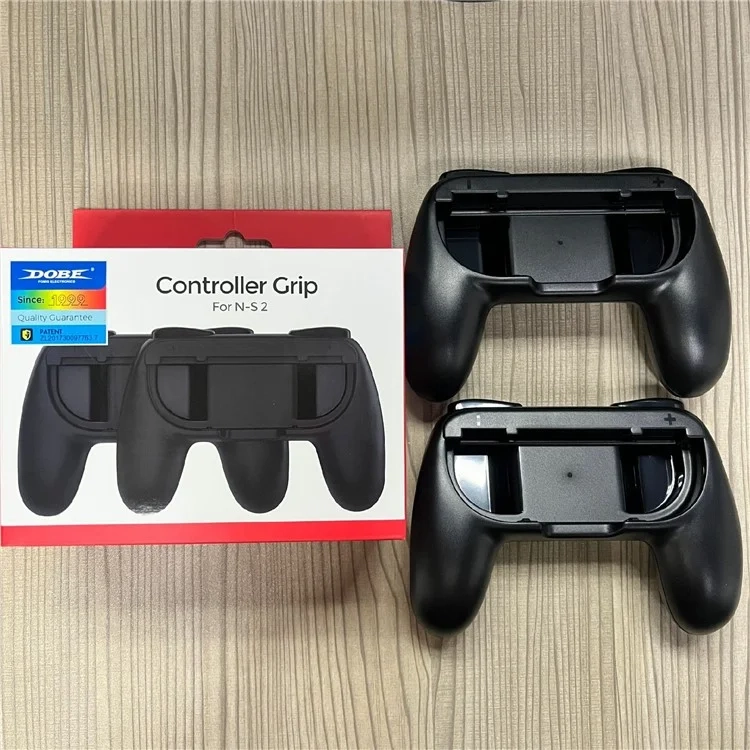 (2er Set) Griff Halterung Gamepad Hülle kompatibel für Nintendo Switch 2 / Konsole Rutschfeste Controller-Aufsätze - Schwarz