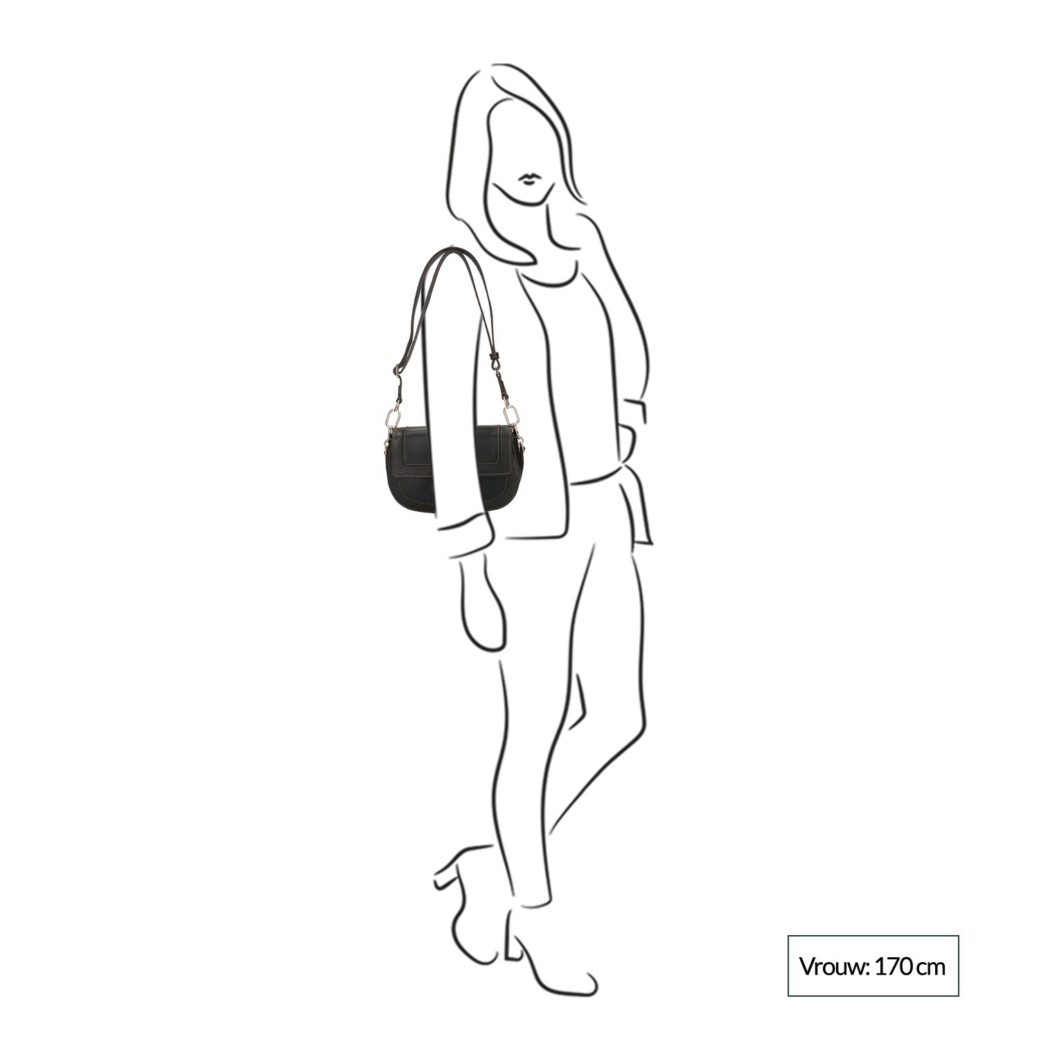 Furla Club 2 S Crossbody nero