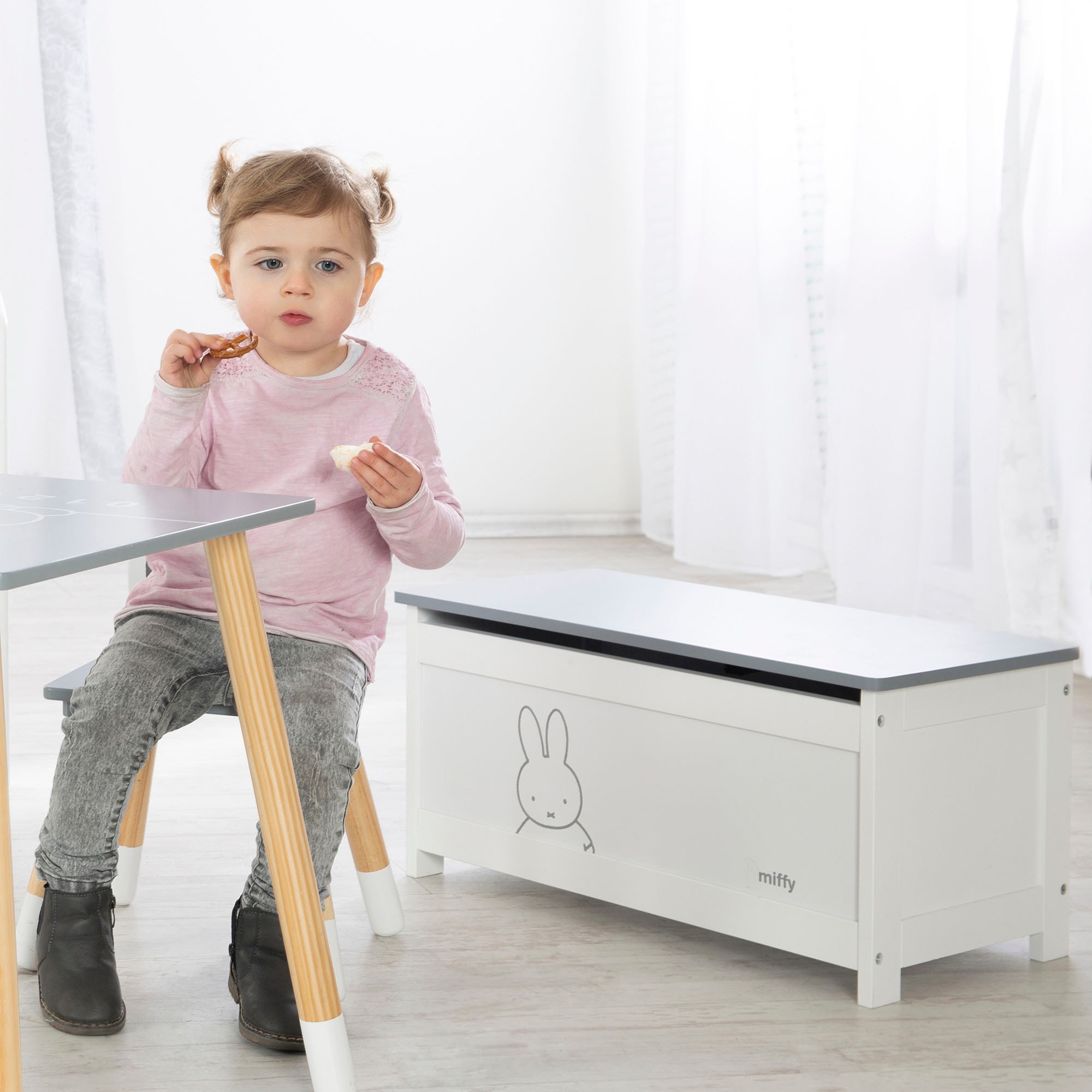 roba® Truhe »miffy®, weiss« mit Deckelbremse; fürs Kinderzimmer