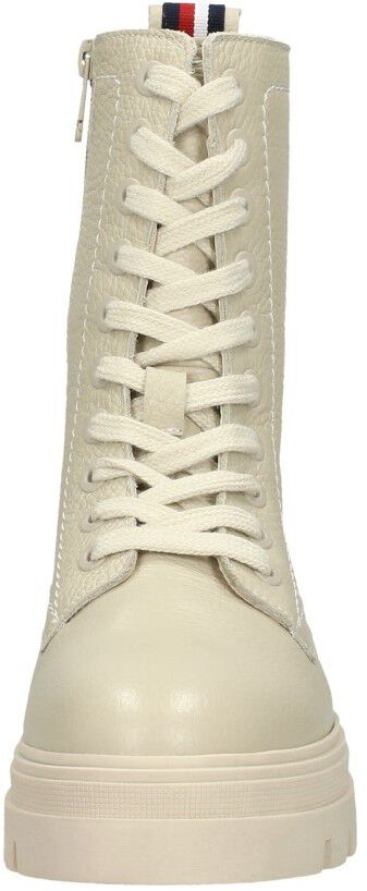 Tommy Hilfiger Monochromatic Lace Up Boot beige