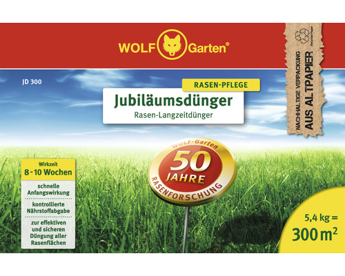 Wolf-Garten Jubilee Gazonmeststof 5,4 kg 300 m²