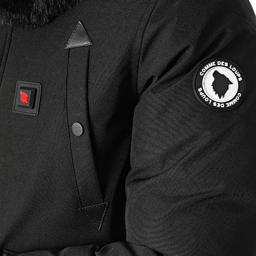 Parka Fourrure Chauffante Slim Fit Chicago Premium Noir