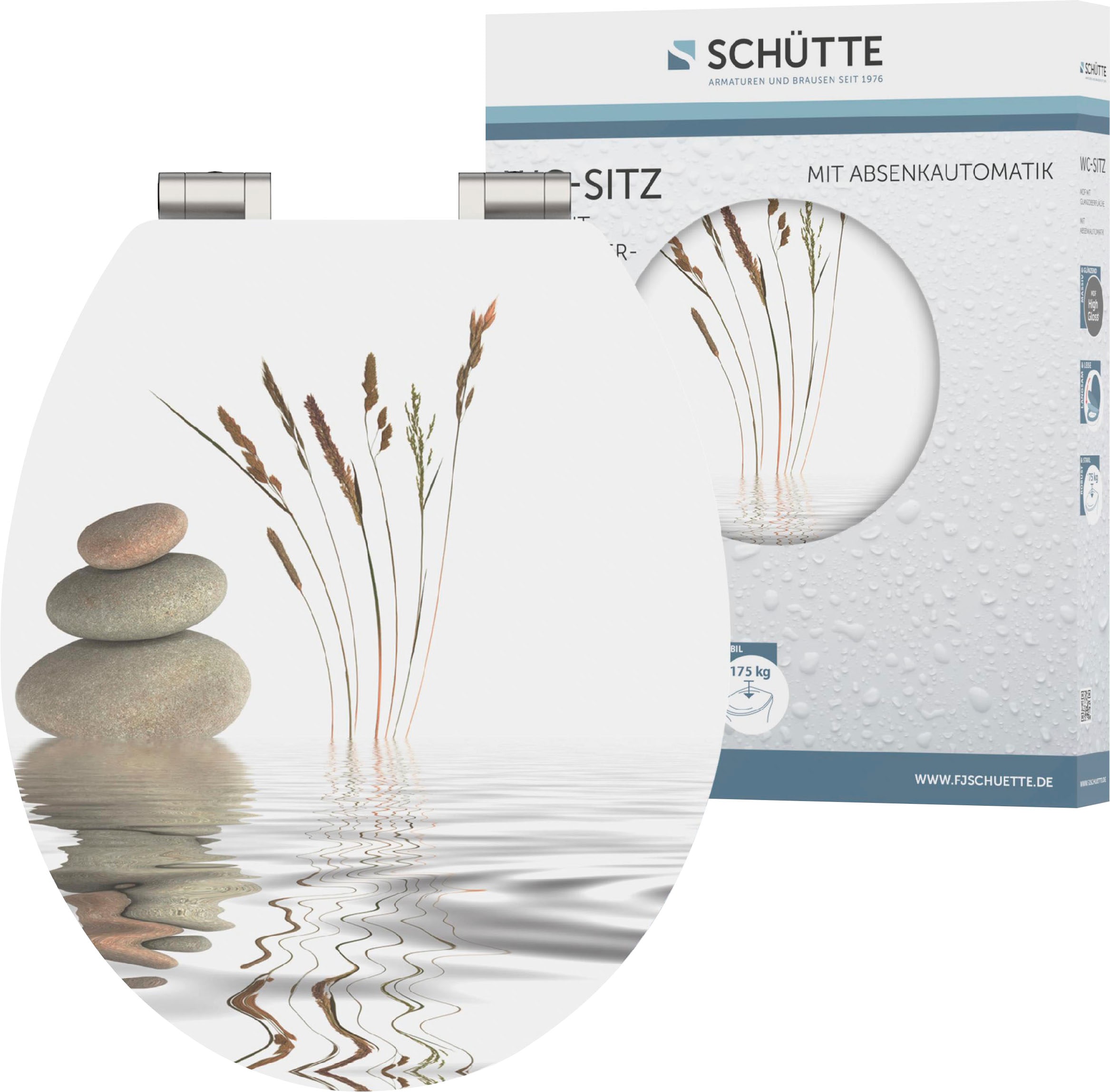 Schütte WC-Sitz »BALANCE« High Gloss mit MDF Holzkern, mit Absenkautomatik