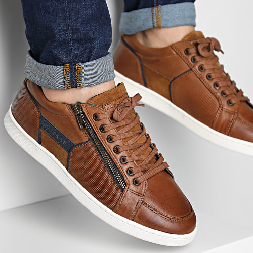 Baskets Distrait PO8412P Cognac Marine