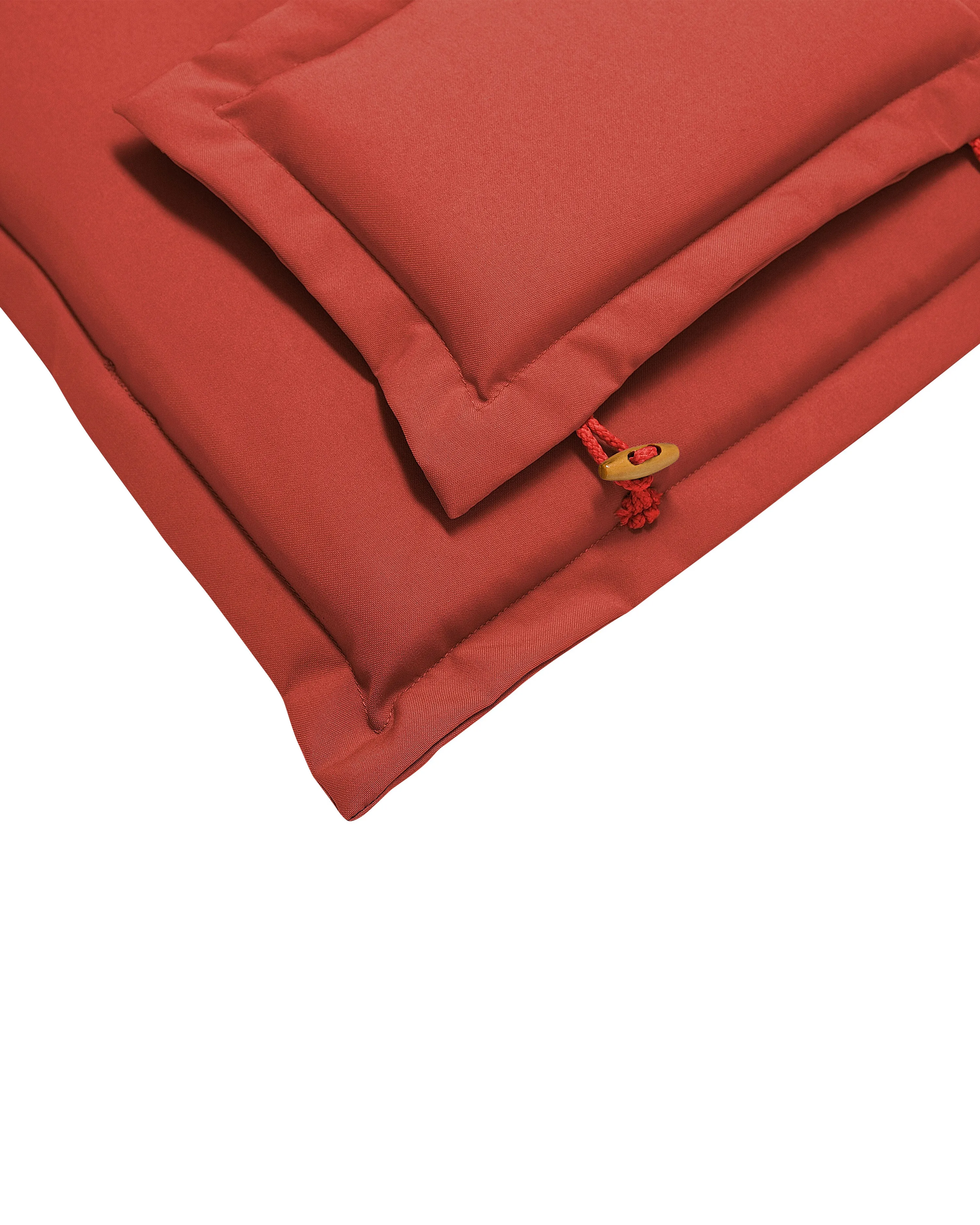 Set van 2 stoelen met zitkussen AMANTEA Acaciahout Rood