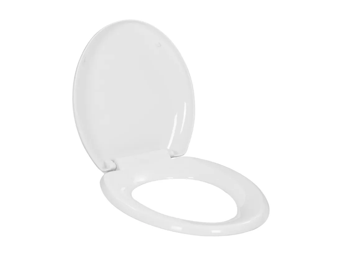 Abattant WC à fermeture blanche 45.5 x 37.5 x 5 cm 02_0002906
