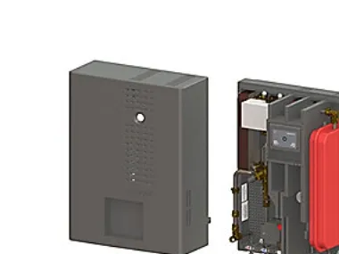Uponor Combi Port E ProX - Fjernvarme unit, E, 41/18 kW, IH 25 24 CB