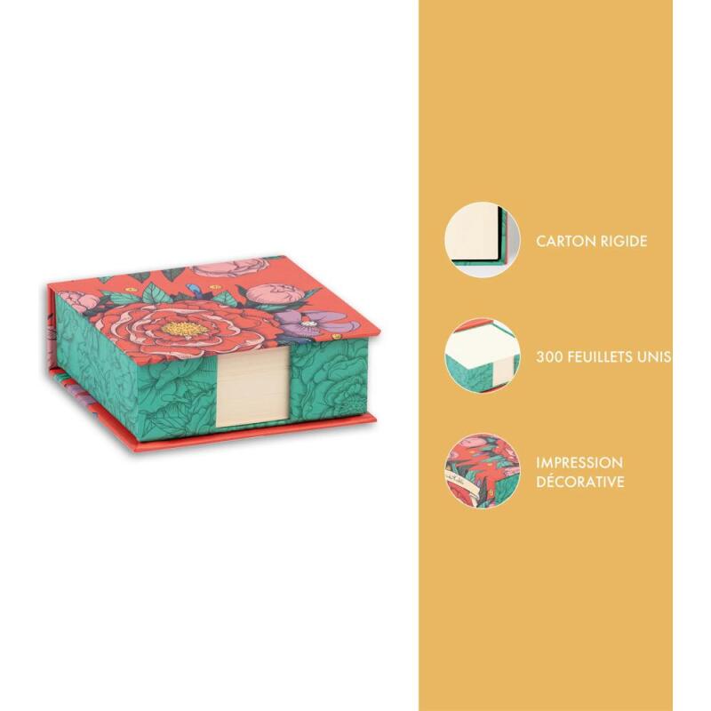 Frida Kahlo, Bloc cube 11x11x4cm contenant 300 feuillets unis 9,8x9,8 cm