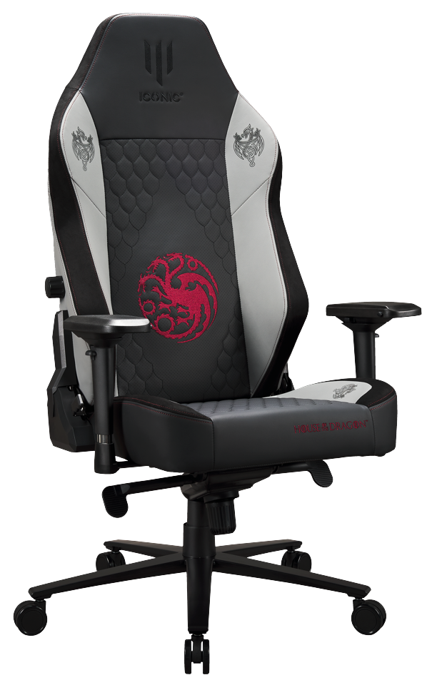 Apollon Collector / House Of The Dragon Black seat + grey/red