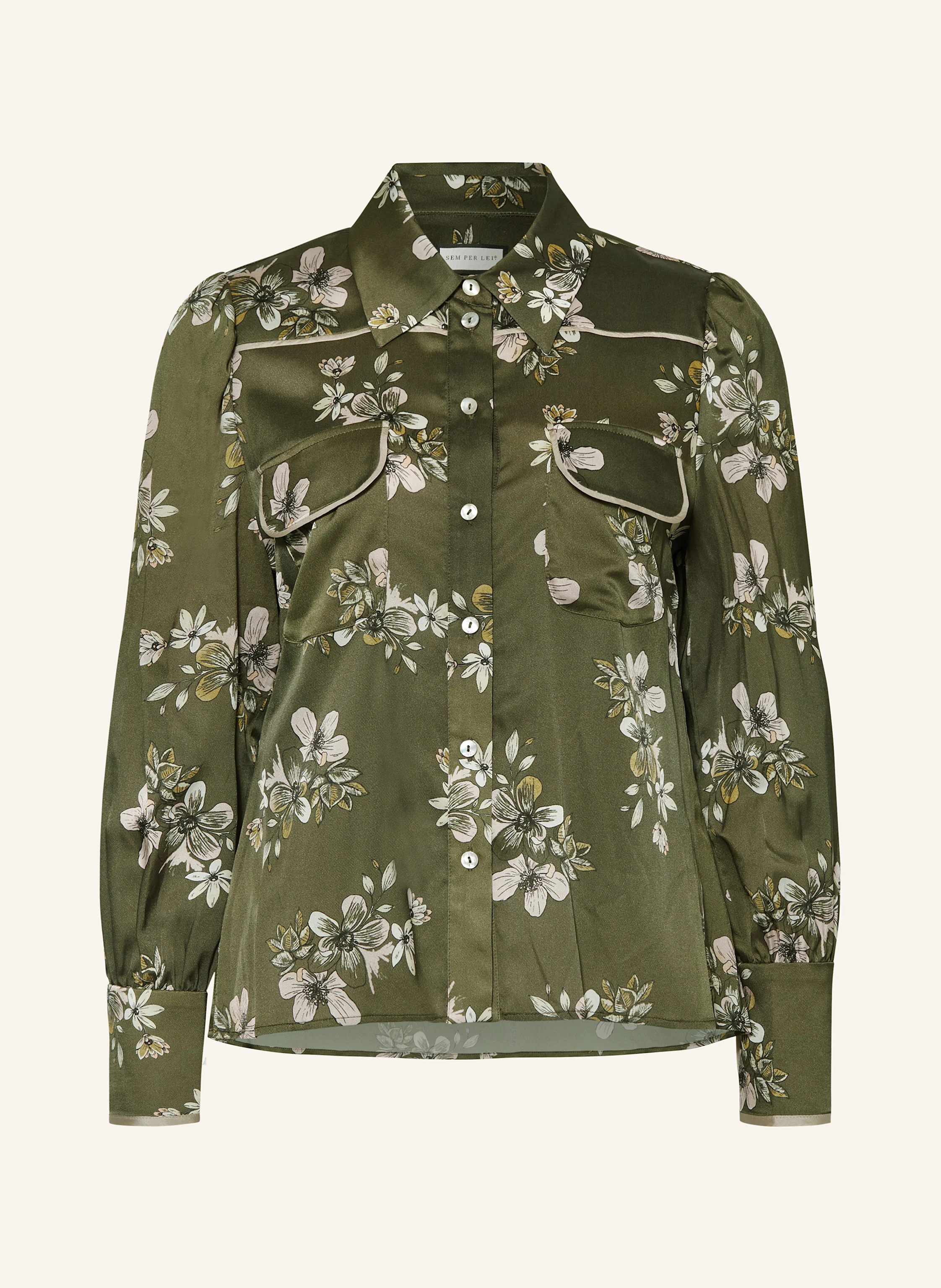 SEM PER LEI Hemdbluse mit Seide