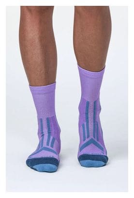 Chaussettes X-Socks Trailrun Perform Crew Violet Bleu Femme