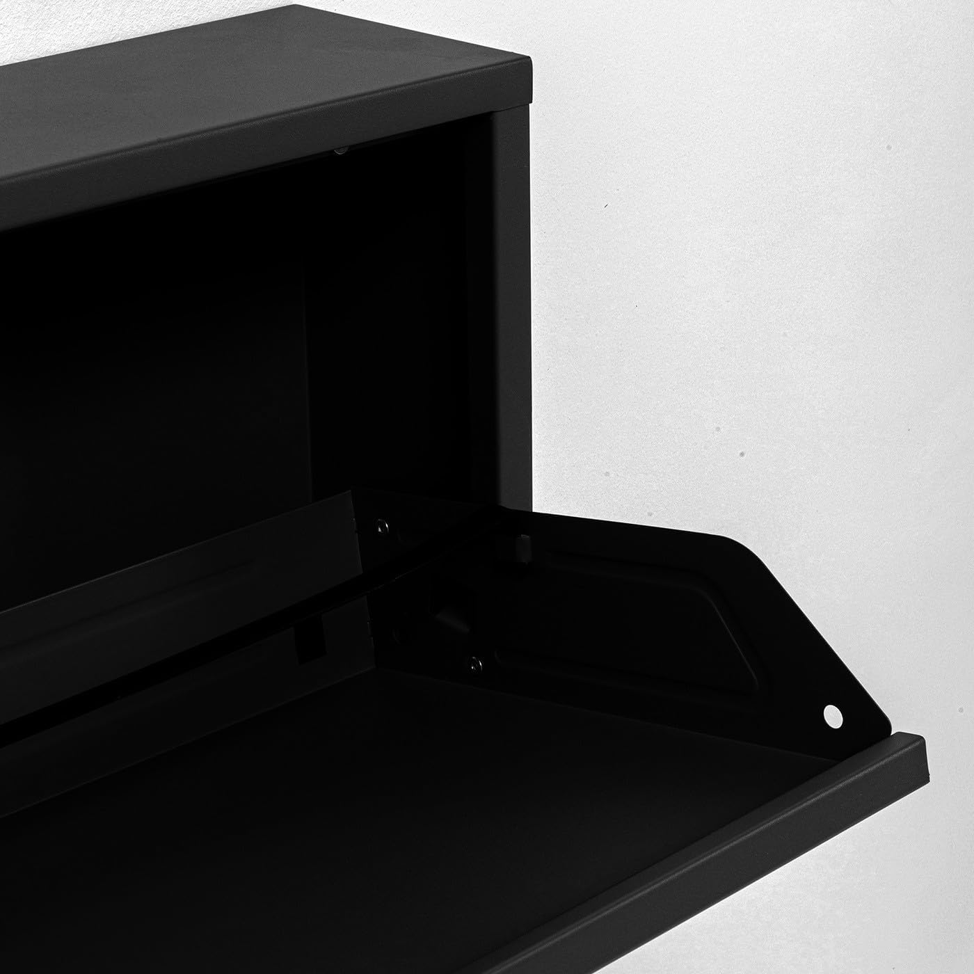 Kare Design Schuhschrank Caruso Schwarz, Metall, mit 3 Klappen, Schuhablage für 6 Paar Schuhe, schmal, platzsparend, hoch, Schuhregal, Eingangsbereich, 104x50x15 cm (H/B/T)