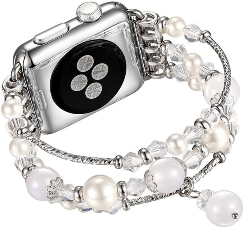 Apple - Watch Bandje - Kralen en Parel Armband - 41MM/40MM/38MM